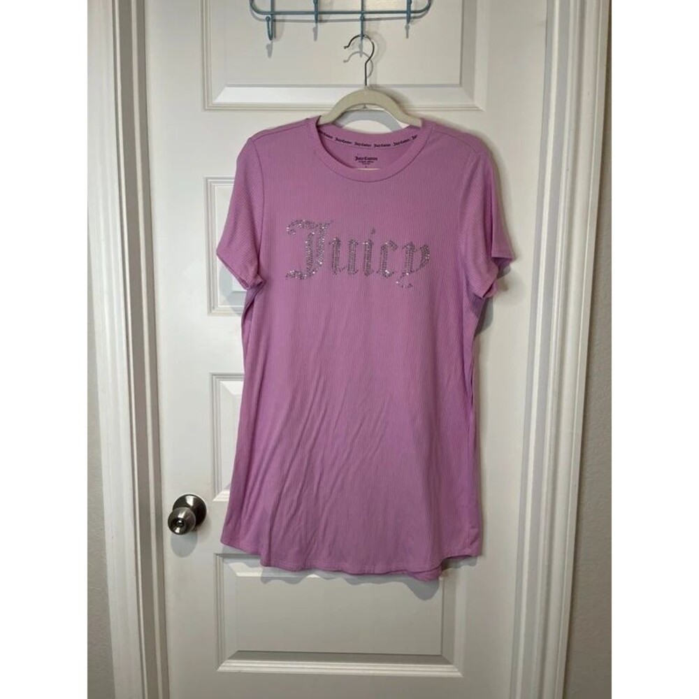 juicy couture woman's large sleeping dress pink logo